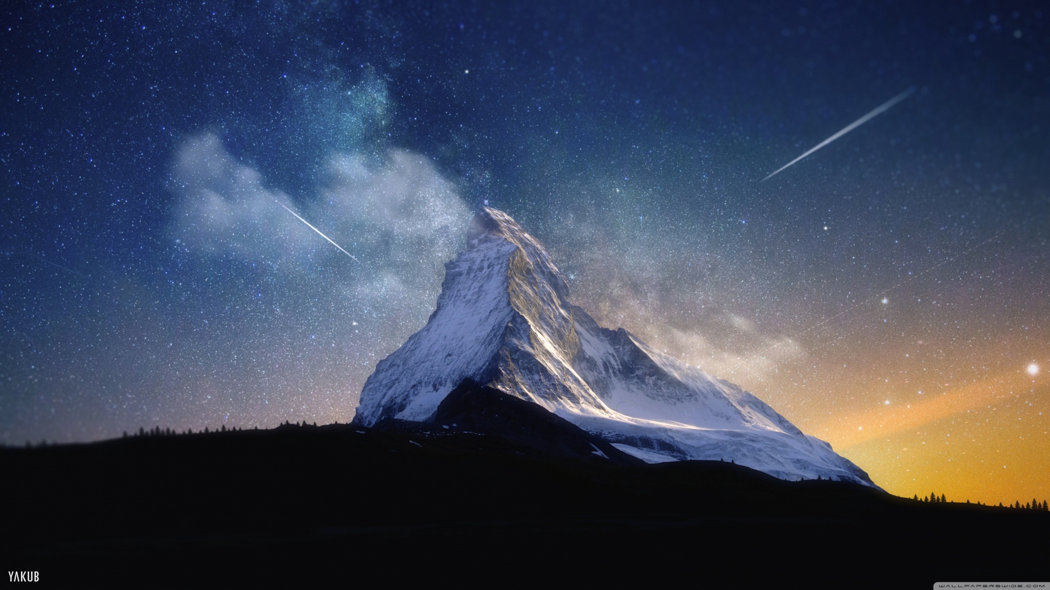 Mountain and Sky Full of Stars