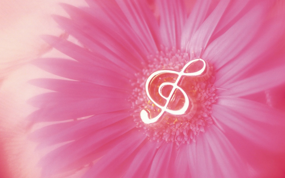 Music Notes In Flower
