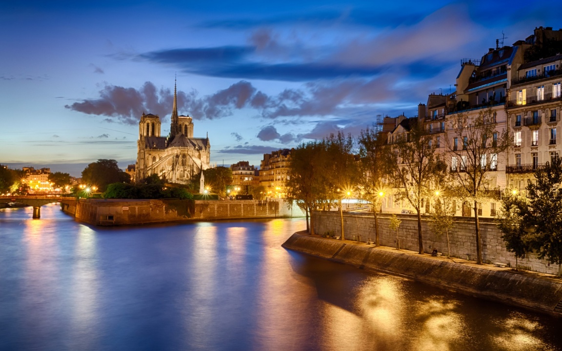 Notre Dame De Paris Night Cities