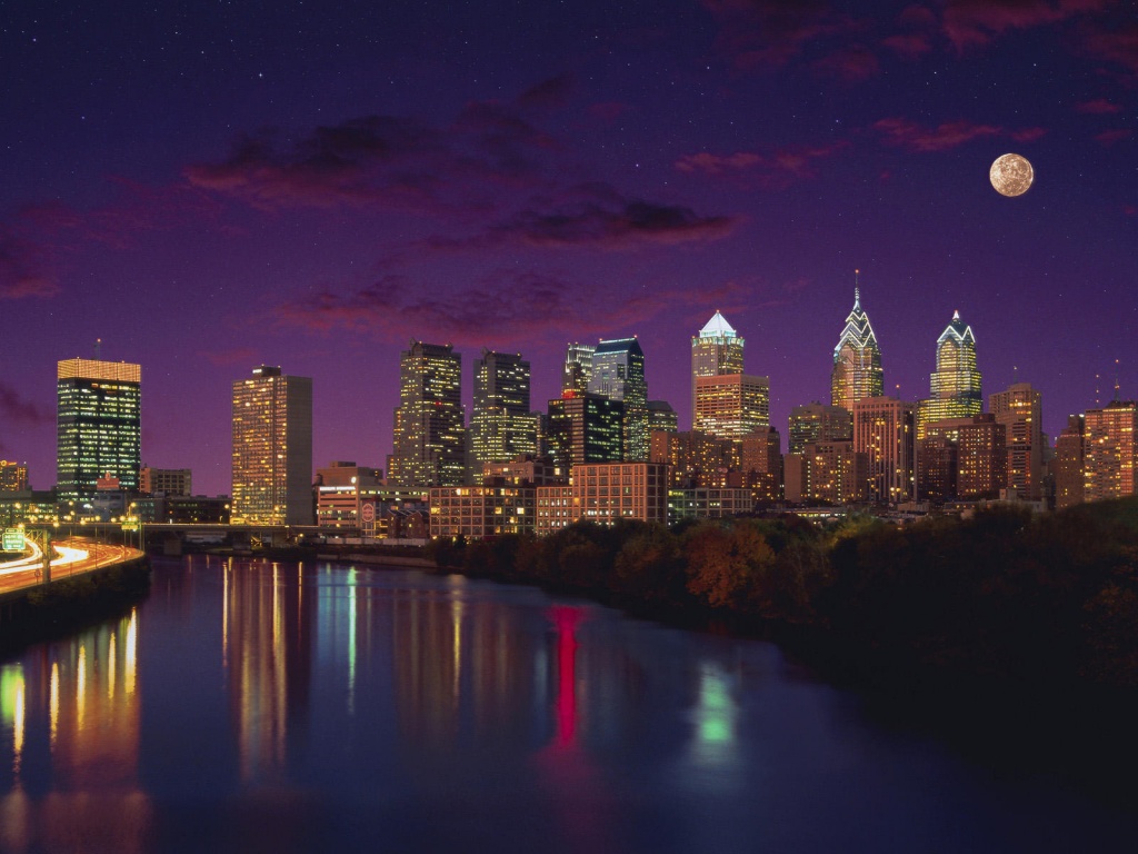 Philadelphia City Night Lights