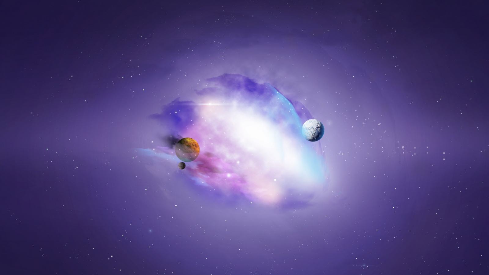 Purple Universe Galaxy