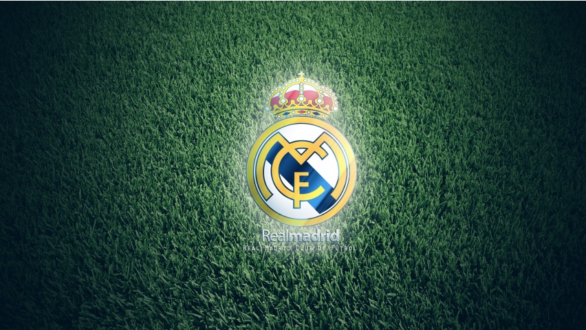 Real Madre FC Club Logo On Grass