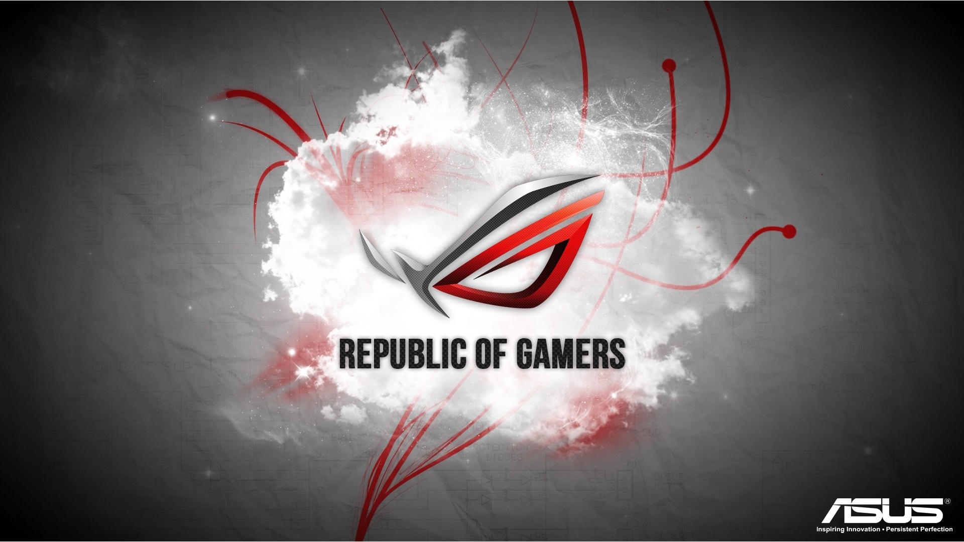 Red Asus Republic Of Gamers Wallpapers 1920x1080 399029
