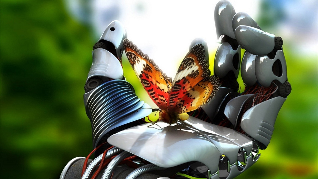 Robot Hand Butterfly