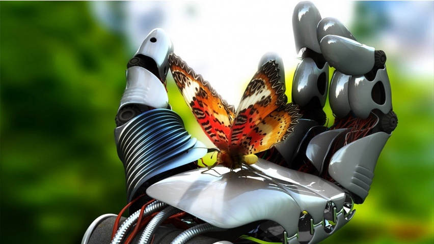 Robot Hand Butterfly