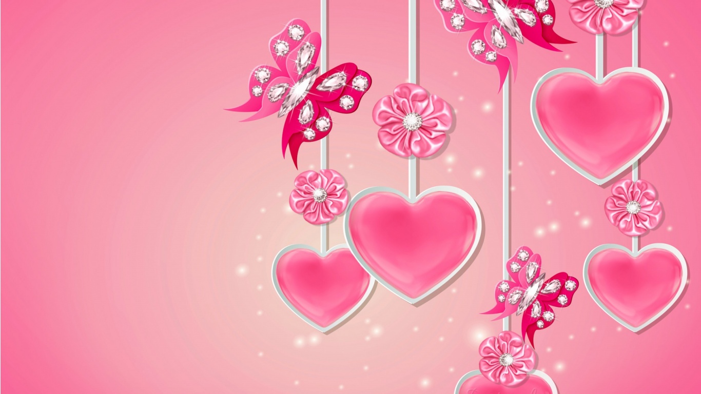 Romantic Heart And Butterfly