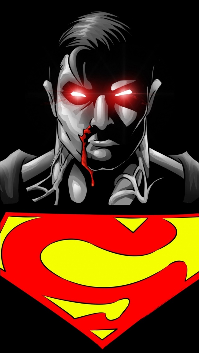 Superman Superhero Black Background