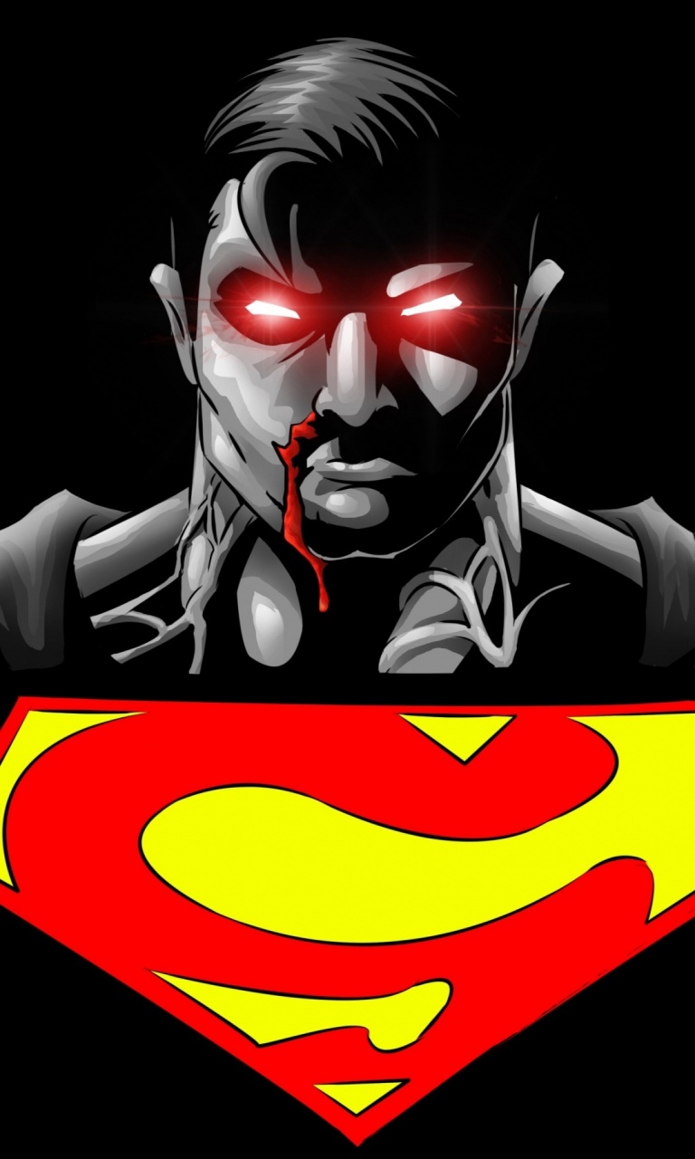 Superman Superhero Black Background