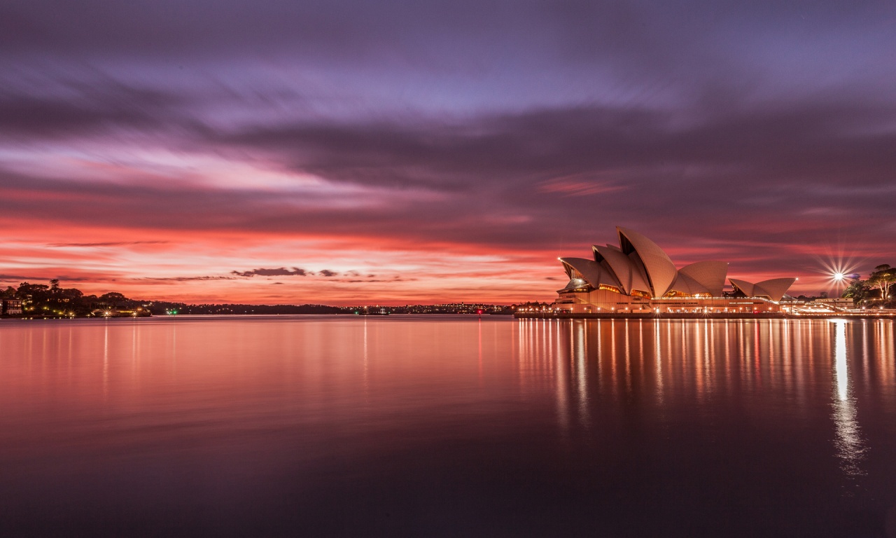 Sydney Opera House Sunset Australia