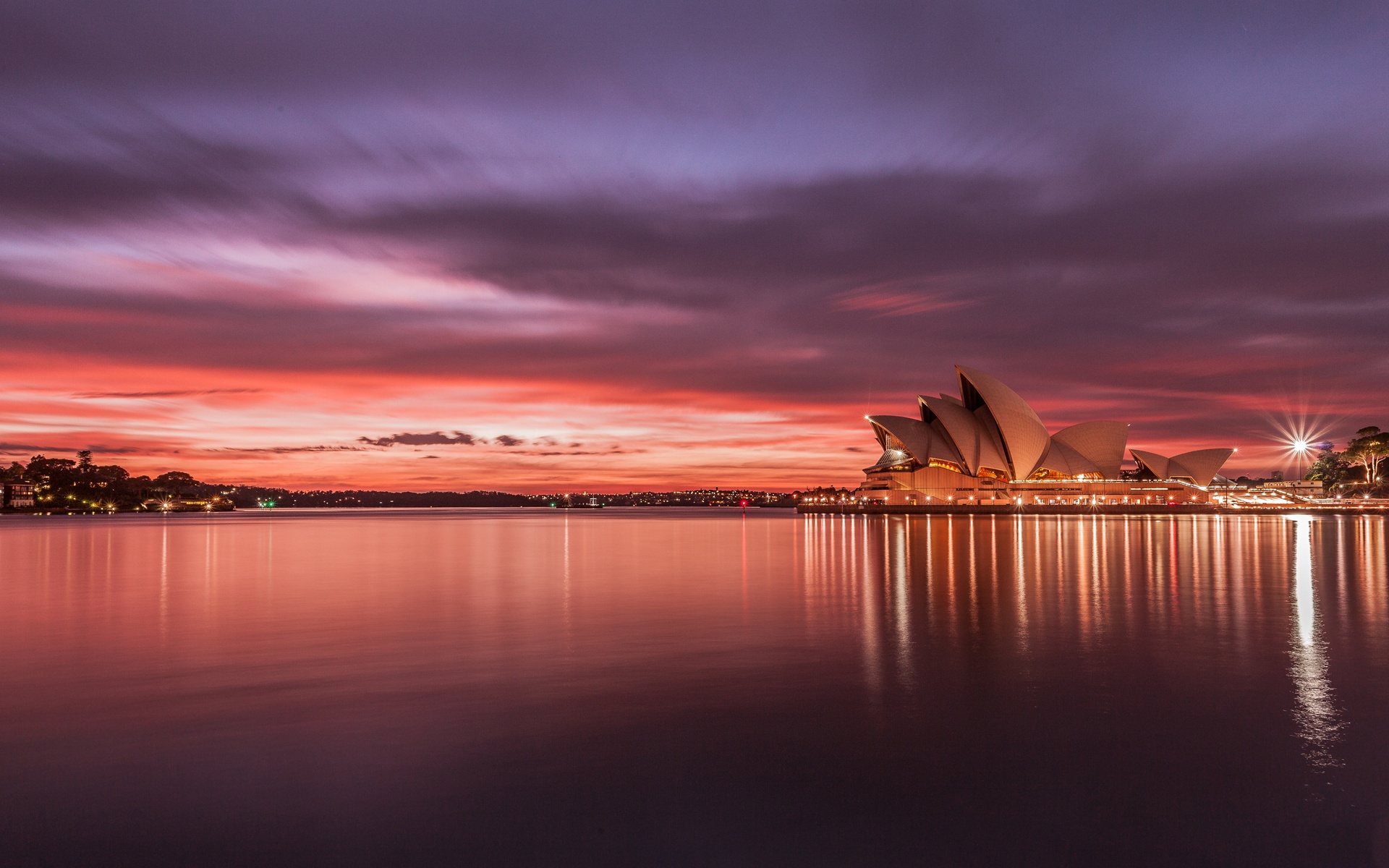 Sydney Opera House Sunset Australia