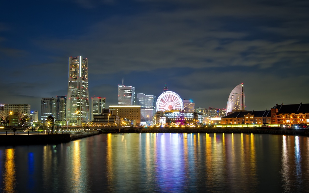 Yokohama City Night Lights