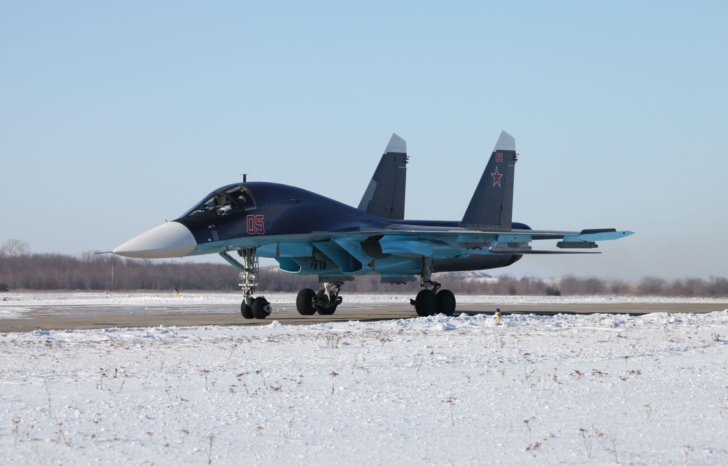 Su-34 On The Taxiway
