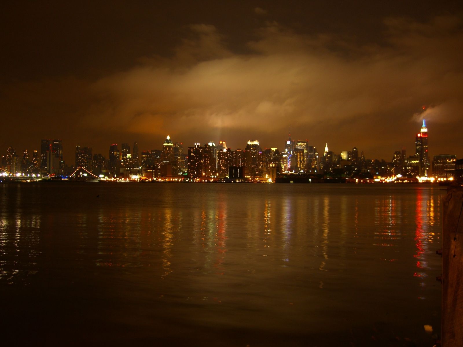 The New York Skyline At Night