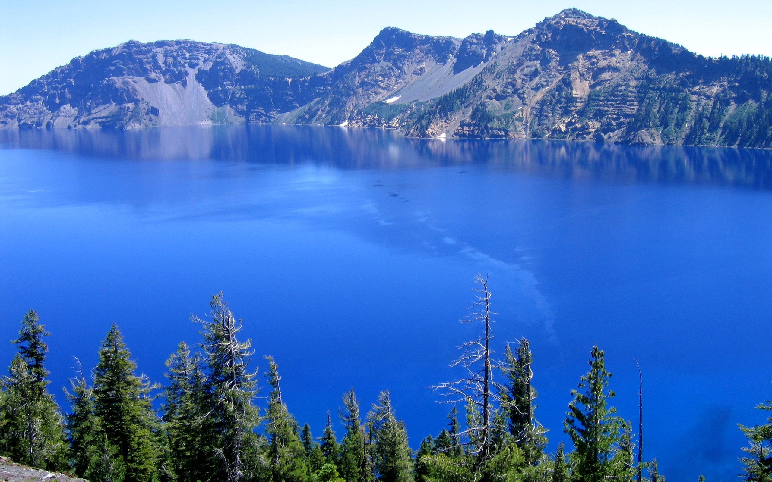 Top far view of Blue lake